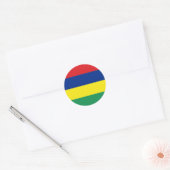 Mauritius Flag Sticker (Envelop)
