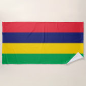 Mauritius Flag Strandlaken (Voorkant)