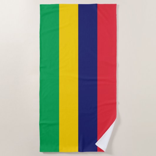 Mauritius Flag Strandlaken (Voorkant)