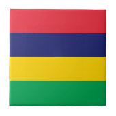 Mauritius Flag Tegeltje (Voorkant)