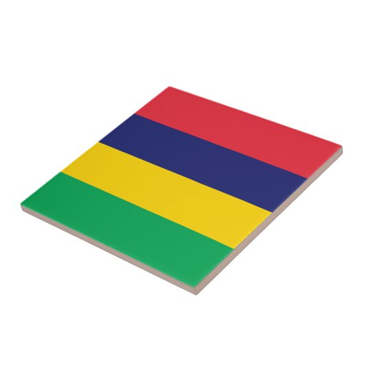 Mauritius Flag Tegeltje (Zijkant)