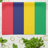 Mauritius Flag Theedoek (Gevouwen)
