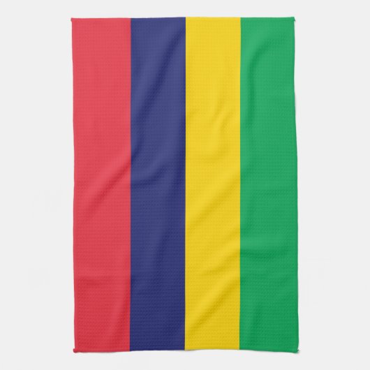 Mauritius Flag Theedoek (Verticaal)