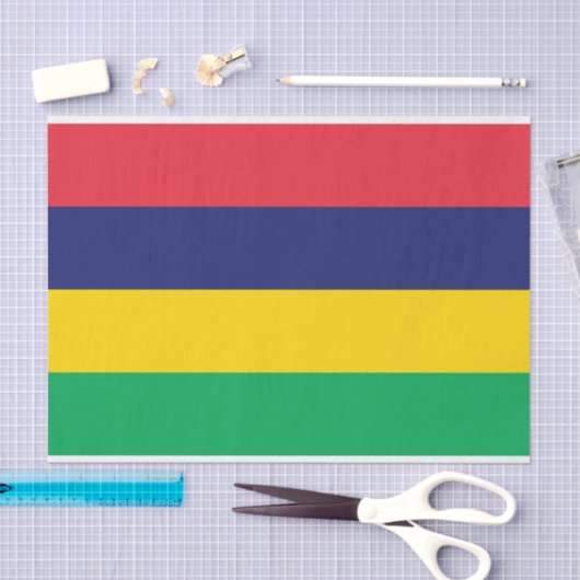 Mauritius Flag Tissuepapier (Craft)