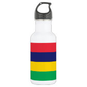 Mauritius Flag Waterfles (Voorkant)