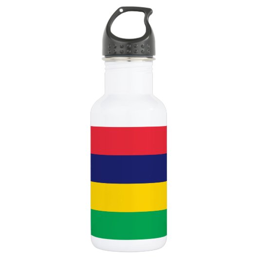 Mauritius Flag Waterfles (Voorkant)