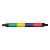 Mauritius Flag Zwarte Inkt Pen (Voorkant)