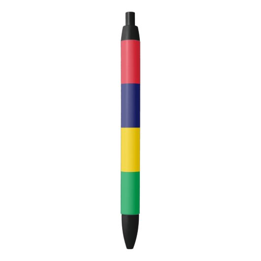 Mauritius Flag Zwarte Inkt Pen (Voorkant Verticaal)