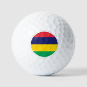 Mauritius Golf Balls, vlaggen Golfers / patriotten Golfballen (Voorkant)