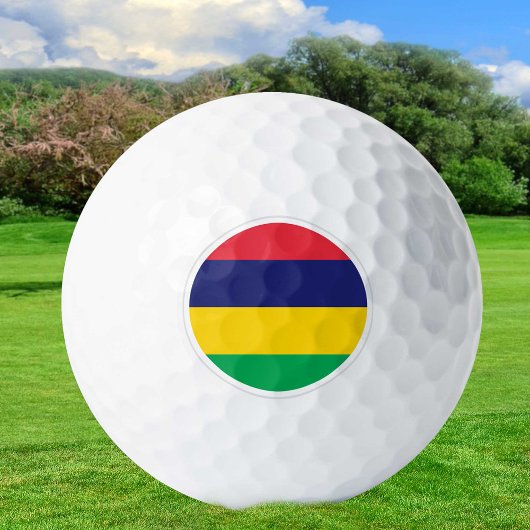 Mauritius Golf Balls, vlaggen Golfers / patriotten Golfballen