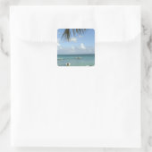 Mauritius, Grand Baie. Boten voor anker in de Vierkante Sticker (Tas)