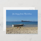 Mauritius Greetings uit Pet Malheureux Briefkaart (Voorkant / Achterkant)