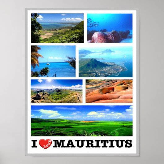 Mauritius - I Love - Poster (Voorkant)