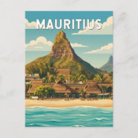 Mauritius Illustratie Reis Kunst Vintage