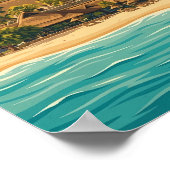 Mauritius Illustration Travel Art Vintage Poster (Hoek)