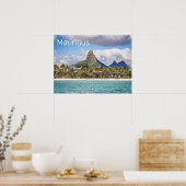 Mauritius Indian Ocean Flic En flac Beach Souvenir Poster (Keuken)
