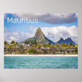 Mauritius Indian Ocean Flic En flac Beach Souvenir Poster (Voorkant)