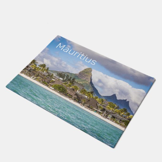 Mauritius Indische Oceaan Flic En flac Beach Souve Deurmat (Schuin)