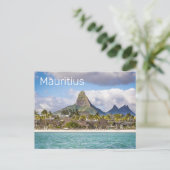 Mauritius Indische Oceaan Flic En flac Beach Souve Feestdagenkaart (Staand voorkant)