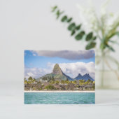 Mauritius Indische Oceaan Flic En flac Beach Souve Feestdagenkaart (Staand voorkant)
