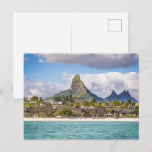 Mauritius Indische Oceaan Flic En flac Beach Souve Feestdagenkaart (Voorkant / Achterkant)