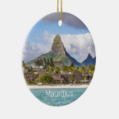 Mauritius Indische Oceaan Flic En flac Beach Souve Keramisch Ornament (Rechts)
