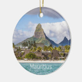 Mauritius Indische Oceaan Flic En flac Beach Souve Keramisch Ornament (Links)