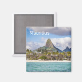 Mauritius Indische Oceaan Flic En flac Beach Souve Magneet (Voorkant / Achterkant)