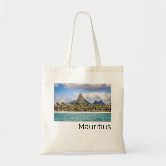 Mauritius Indische Oceaan Flic En flac Beach Souve Tote Bag (Voorkant)