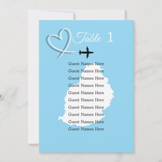 Mauritius-kaart voor weddenschappen op bestemming kaart (Voorkant)