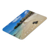 Mauritius La Cuvette Beach uitzicht magneet (Linkerzijde)