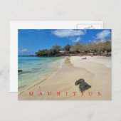 Mauritius La Cuvette strand uitzicht ansichtkaart Briefkaart (Voorkant / Achterkant)