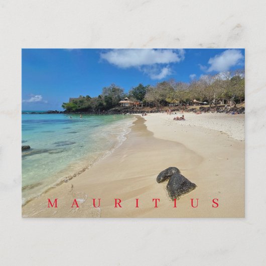 Mauritius La Cuvette strand uitzicht ansichtkaart Briefkaart (Voorkant)