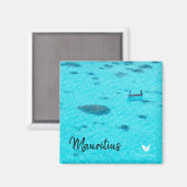 Mauritius lagune - koelkast magneet van Velvet Esc (Voorkant / Achterkant)