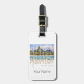 Mauritius Le Morne Brabant Mountain Souvenir Bagagelabel (Voorkant verticaal)