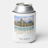 Mauritius Le Morne Brabant Mountain Souvenir Blikjeskoeler (Blikje Achterkant)