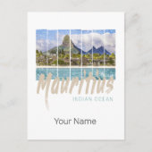 Mauritius Le Morne Brabant Mountain Souvenir Feestdagenkaart (Voorkant)