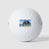 Mauritius Le Morne Brabant Mountain Souvenir Golfballen (Voorkant)