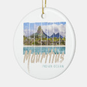 Mauritius Le Morne Brabant Mountain Souvenir Keramisch Ornament (Links)