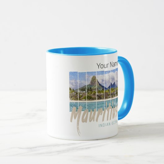 Mauritius Le Morne Brabant Mountain Souvenir Mok (Voorkant rechts)