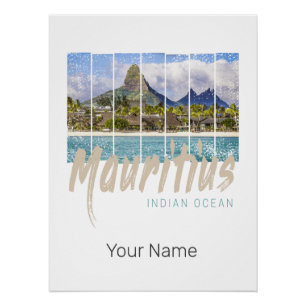 Mauritius Le Morne Brabant Mountain Souvenir Perfect Poster