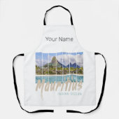 Mauritius Le Morne Brabant Mountain Souvenir Schort (Voorkant)