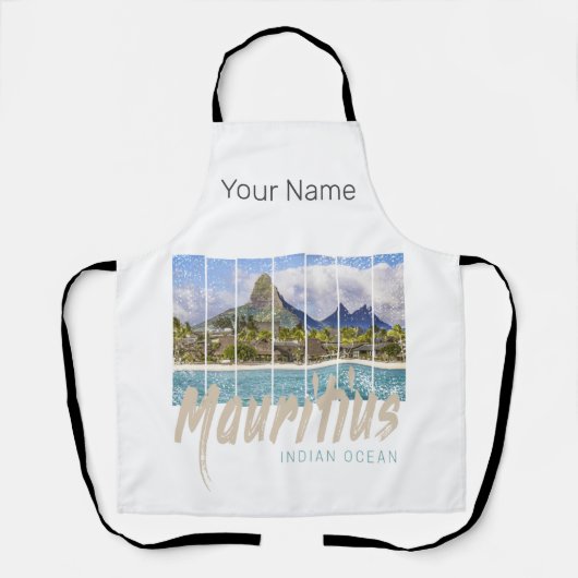 Mauritius Le Morne Brabant Mountain Souvenir Schort (Voorkant)