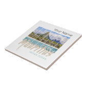 Mauritius Le Morne Brabant Mountain Souvenir Tegeltje (Zijkant)