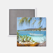 Mauritius - magneet van Velvet Escape (Voorkant / Achterkant)