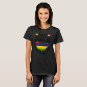 Mauritius Mauritian Flag Half Mauritian Is Better T-shirt (Voorkant volledig)