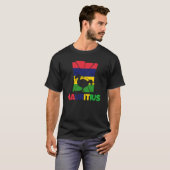 Mauritius Mauritian Mauritius Flag Animal Silhouet T-shirt (Voorkant volledig)