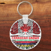 Mauritius Mauritius Canadees Canada - boomstammen Sleutelhanger (Achterkant)