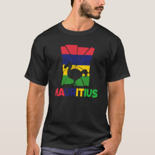 Mauritius Mauritius Flag Animal Silhouet T-shirt