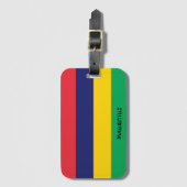 Mauritius National Flag Patriotic Bagagelabel (Voorkant (verticaal))